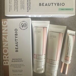BEAUTYBIO Bronzing Blendrops SPF 40 + Skin Firming Body Creams Set